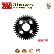 Autogate GM738 Dc Gelongsor 4 Lubang Roda Gear | Autogate GM738 Dc Sliding 4 HOLE GEAR WHEEL