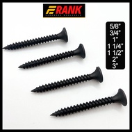 Black Screw For Wood and Metal screws 16mm to 70mm Gypsum Flat Head Screw Self Tapping Frank Hardwar