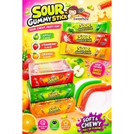 30pcs Hepin Sour Gummy Stick (Gula Gula Kunyah Perisa Buah-Buahan) HALAL