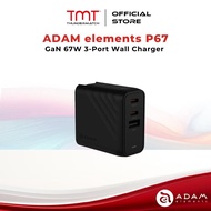 ADAM elements P67 GaN 67W 3-Port Wall Charger