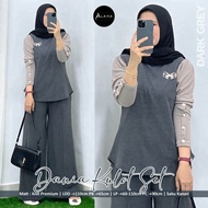 DANIA SET KULOT/SETELAN BLOUSE WANITA JUMBO/KNIT PREMIUM LD 110 CM FIT XXL