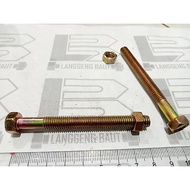 M8 x 80 Yellow Nut Bolt 12 Key Bolt/ 8cm Length BMK M8x80 M8 Bolt Bolt and Nut