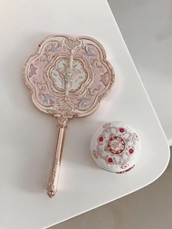 New Flower Know Ancient Style Butterfly Cloud Room Hand-Held Makeup Mirror Portable Mirror Cultural