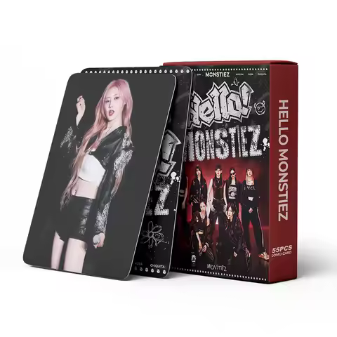 55pcs/Box Kpop BABYMONSTER Album HELLO MONSTIEZ PhotoCards SEE YOU THERE Album Cards AHYEON Solo Lom