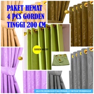 WINDOW CURTAIN PROMOTION 100 GET 4 HEIGHT 200 CM