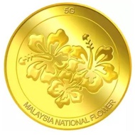 999.9 Pure Gold | 5g Malaysia National Flower Gold Medallion