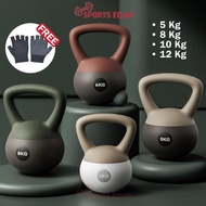 SE - Kettlebell 5 KG 8 KG/ 10 KG/ 12 KG/ - Kettle Bell Gym Fitness SE038 Soft PVC Material