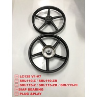 ✅READY STOCK❗SRL115-FI / SRL11OZ/ZR / LC135 V1/V2/V3/V4/V5/V6/V7 ENKEI SP522 SPORT RIM SIAP BEARING 