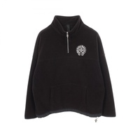 【二手】Chrome Hearts Y NOT 馬蹄形刺繡半拉鍊抓絨衛衣，其他款式馬蹄形匕首半拉鍊抓絨衛衣