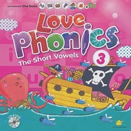 LOVE Phonics 3 The Short Vowels：認識母音(一書+2CD+1DVD+1海報+1手冊) 作者：東西圖書編輯部