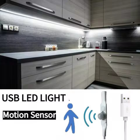 5V USB LED Strip With Hand Sweep/Human Motion Sensor 1M 2M 3M 5M Light Tape Decoration Ribbon for TV