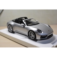 Mini Cut Minichamps 1: 18 Porsche Porsche 911 (992) Targa 4 GTS GT Silver, Original Factory Packagin