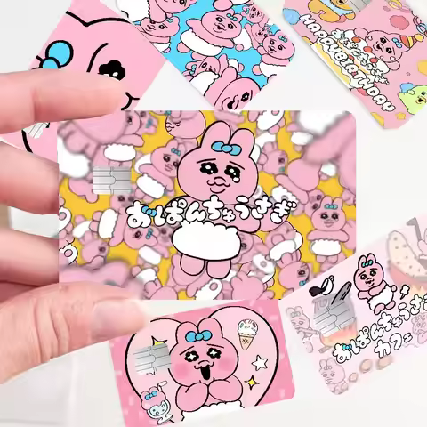 O-Opanchu Cute Usagi Anime Cartoon Sticker Film Skin For Credit Card Debit Bank Bus Card