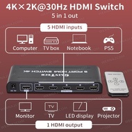 GAINTECH HDMI SWITCH 2 PORT 3 PORT/ 5 PORT/ 8 PORT SWITCHER 4K WITH REMOTE CONTROL 1 OUT INPUT/