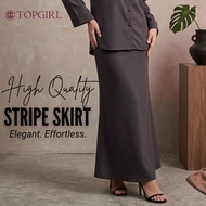 TOPGIRL Nale Office Skirt Mermaid Premium Mermaid Skirt Maxi Skirt Potongan Serong Stripe Office Ski