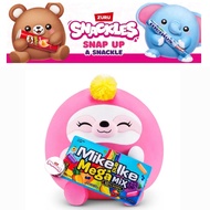 🌞BNIB 14" Zuru Snackles Series 1 Sloth and Mike & IKE Plush Toy