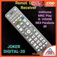 Remot Set Top Box Joker Digital 17 / 19 / 20 Receiver Multi Stb / Tv
