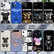 Kaws Bearbrick Apple iPhone 6 6S 7 8 SE PLUS X XS 【In Stock】 Silicone Soft Cover Camera Protection Phone Case