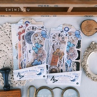 Butterfly & Clock Series Paper Ephemera | Shinjodu | Vintage Ephemera