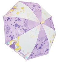 迪士尼 - 迪士尼 Disney 日版 長髮公主 雨傘 長遮 彎手柄 長傘 戶外 便攜 迪士尼公主 Rapunzel