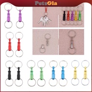 [PETSOLA] 2 Pack  Detachable  Key Rings Keychain,  Rings Convenient Handy Outdoor  Holder, Multipurp