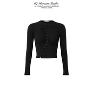 Slim CURVED BUTTON Sweater 67PERCENT/67% - CURVED BUTTON KNIT