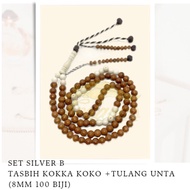 Original Kokka Koko Tasbih+Camel Bone 100 Seeds From Egypt