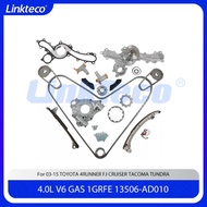 Engine part Timing chain kit Water Pump oil pump Fit 4.0 T L V6 GAS 1GRFE For 03-15 4.0T TOYOTA 4RUN