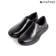 MATINO SHOES รองเท้าชายคัทชูหนังแท้ รุ่น MC/S 4455 - BLACK/TAN