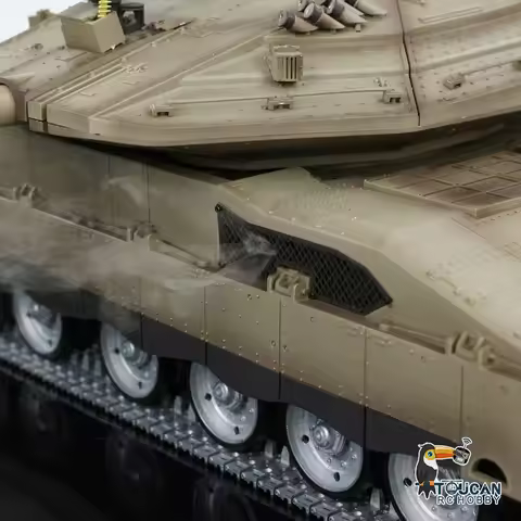 Henglong 1/16 Military RC Tank IDF Merkava MK IV Metal Tracks Road Wheels Idlers TK7.0 Remote Contro