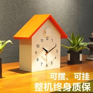 Cuckoo Clock Wall Clock Living Room Simple Swing Clock Creative Desk Clock Silent Dining Room TV Wal