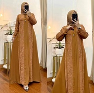 Gamora Dress Fashion Wanita Muslimah Modern Style Trendy 2023 Cerutty Babydoll Premium Brukat Outfit
