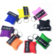 1PC CPR Face Shield Mask Keychain Keying Outdoor Emergency Kit CPR Face Shields Pocket Mask Tools Fo