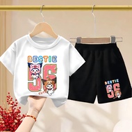 Cute Bestie Children's Shirt and Shorts Set Ages 1-10 / Girls' Shirt and Shorts Set Ages 1-10 Years