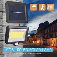 100LED Solar Wall Light Outdoor Lighting Motion Sensor COB LED Solar Light Waterproof Street Lamp Induction Wall Lamp for Garden Courtyard