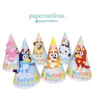 Bluey Party Hat Bluey Birthday Hat/ Bluey Cone Hat/