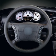 Hand-stitched Black Artificial Leather Car Steering Wheel Cover For BMW E46 318i 325i E39 E53 X5 Car