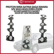 PROTON WIRA SATRIA SAGA ISWARA 12V 4G13 4G15 (1993-2009) INTAKE MANIFOLD GASKET MADE BY OEM MD164488