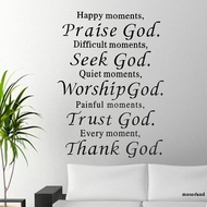 Sale Decals Bible Verse Vinyl Scripture Living room Praise God Wall Stickers