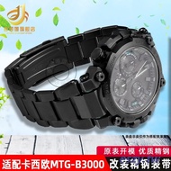 ~~ Suitable for Casio MTG-B3000 Modified Quick Release Steel Band G-SHOCK Stainless Steel Watch Strap Protruding Metal Bracelet