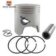 6H4-11631 Piston and 3 Rings Kit STD For Yamaha Outboard Motor 2t 40HP 50HP 3 Cylinder 6H4-11631-09 
