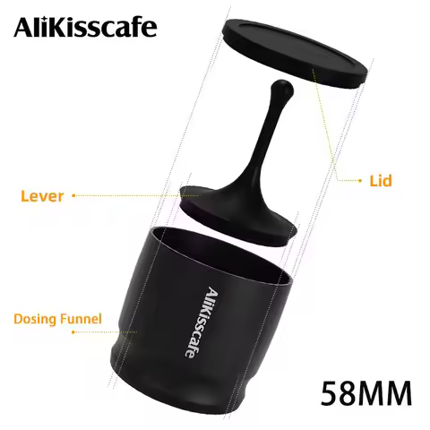 AliKisscafe Coffee Dosing Cup Shaker Espresso Dosing Funnel 58mm Portafilter Barista Tools Espresso 