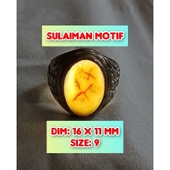 Agate ring, old school ring, sacred.73