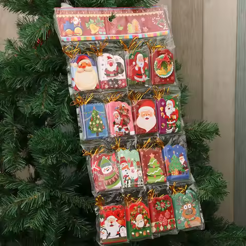 Christmas Greeting Card Christmas Tree Wishing Card Small Elevator Small Card Christmas Decoration C