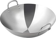 Wok Pan Stainless Steel, Pan Wok Pans Skille Home Garden Non-Stick Pan Stainless Steel Skillet Gas Stoves Frying Pan Pancake Pan, Only for Gas Stove, Various Sizes,32cm/13 inch (36cm/14 Inch)