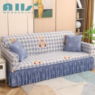《905》1/2/3/4 Seater Couch Skirt Sofa Cover I L Shape Slipcover Stretch Couch Cover Colorful Cartoon 