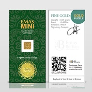 PROMO Emas Mini gold 005 gr Logam Mulia 24 Karat. Investasi Kado Hadiah Mahar