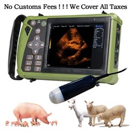 Portable Veterinary Ultrasound Scanner, Vet Pregnancy Ultra Machine with 3.5MHz Convex Probe for Pig