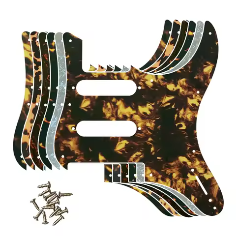 Pleroo Custom Guitar Parts - For MIJ Japan YAMAHA PACIFICA 112V Electric Guitar Pickguard Scratch Pl