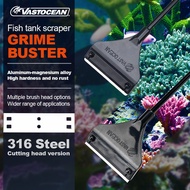 Vastocean Magnesium Alloy Fish Tank Scraper Algae Removal Knife Algae Scraper Cleaning Tool Cleaning